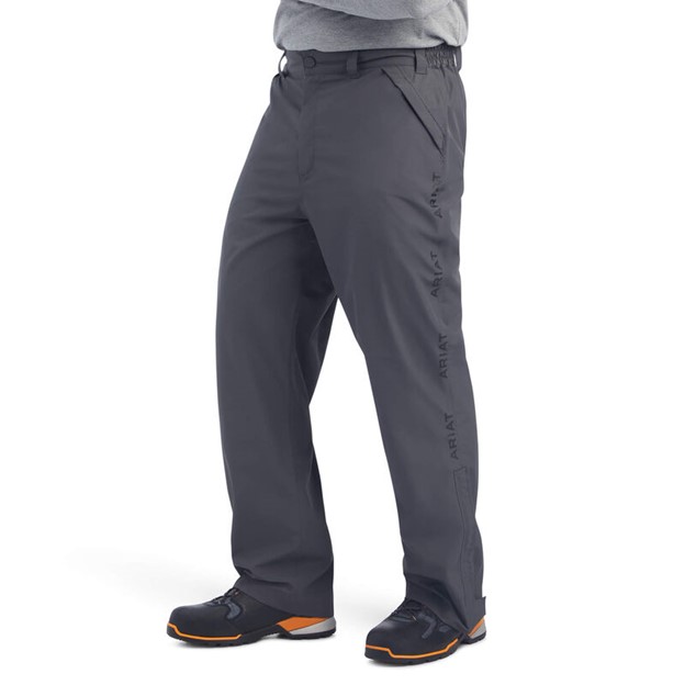 *SALE* ONLY XL & 2XL LEFT!!  Ariat Rebar Stormshell Lightweight Waterproof Breathable Pant - Rebar Grey