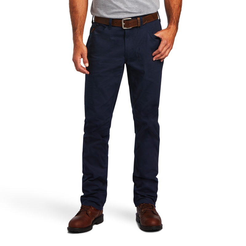 *SALE* ONLY ONE 42X30 LEFT !!  Ariat M4 Relaxed Fit Straight Leg Made Tough DuraStretch™ Rebar Pant - Navy