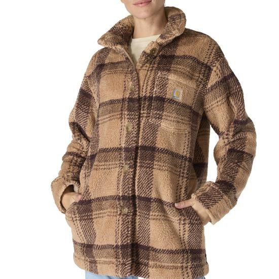 *SALE* LIMITED SIZES & QUANTITIES LEFT!!  Carhartt Women's Loose Fit Button Front Fleece Coat