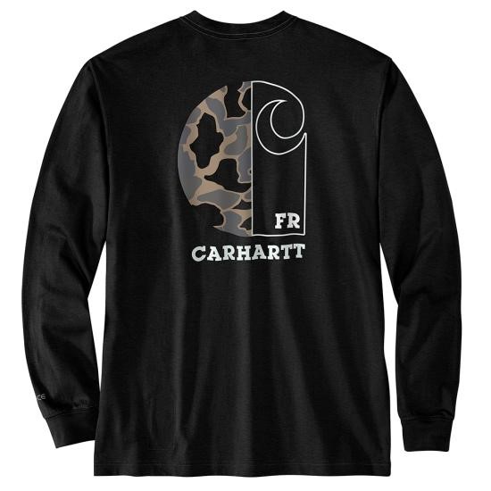 *SALE* ONLY L & 2XL LEFT!!  Carhartt FR Force Loose Fit Lightweight Camo C Graphic L/S Shirt