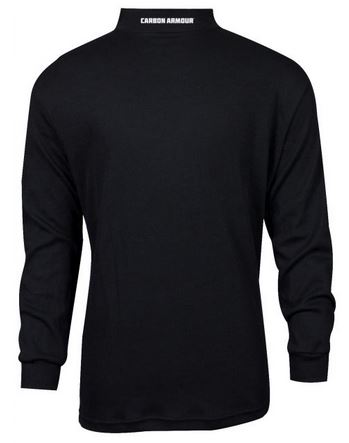 NSA DRIFIRE® Carbon Armour BK Base Layer Mock Neck Shirt - Black Ice