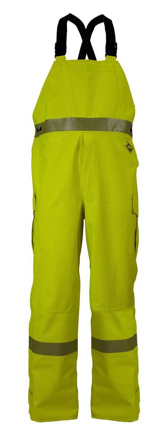 NSA DRIFIRE® FR HYDROFLASH Foul Weather Bib - HI Vis Yellow