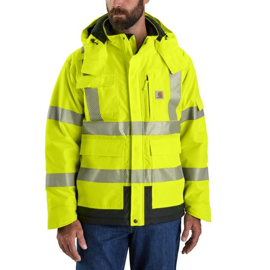 Carhartt Hi-Vis Class 3 Insulated Waterproof Breathable Sherwood Jacket