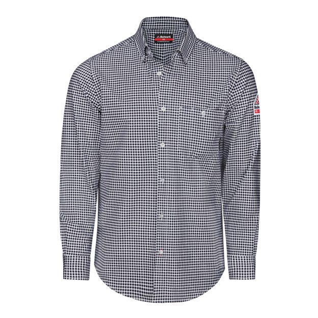 **Bulwark FR Button Front Flex Knit Work Shirt