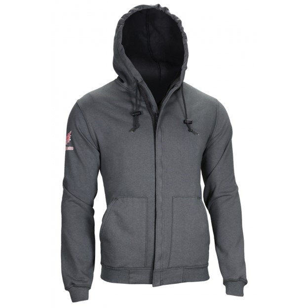 NSA DRIFIRE® FR TECGEN® Heavyweight Hooded Zip-Front Sweatshirt - Charcoal Gray